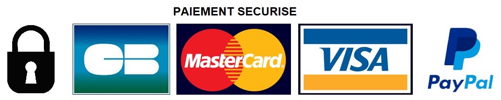 Paiement sécurisé - CB, Mastercard, Visa, PayPal